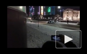 Очевидец снял уничтожение боевиков в Грозном