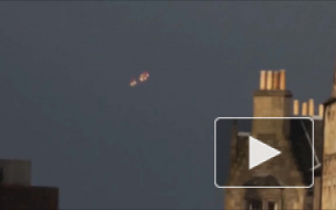 Появилось видео полета НЛО над Эдинбургом