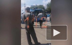 В Москве взорвался баллон на крыше автобуса