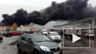 Под Нижнем Новгородом горит завод ЛУКОЙЛа. Новое видео