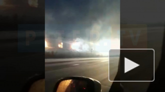 Видео: в Ленобласти заискрилась ограда у железной дороги