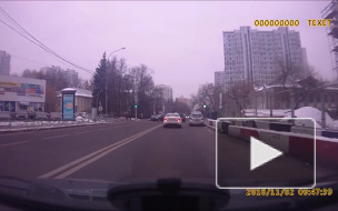 Курьёзная авария в Раменках.