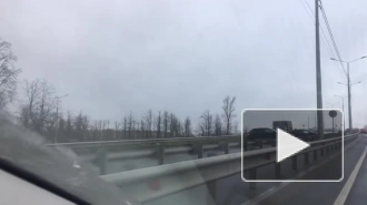 Видео: На Петербургском шоссе столкнулись 8 машин 