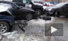 В Москве Porsche Cayenne протаранил пять автомобилей