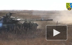 Украинские военные провели учения с боевой стрельбой на полигоне вблизи границы с Крымом