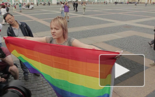 Геев скрутили на Дворцовой: ЛГБТ-провокацию в день ВДВ пресекли мгновенно