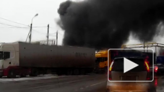 Видео страшного пожара из Москвы попало в сеть