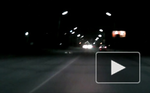 Ночное ДТП мото.