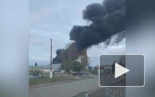В Белгородской области полыхает лакокрасочный завод после обстрела ВСУ