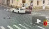 Авария на улице Воскова с участием двух автомобилей и пешехода попала на видео