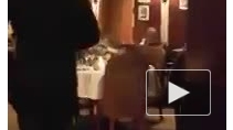 "Сладкое нападение" на Касьянова попало на видео