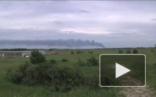 Пожар в Красном бору локализован, но опасное токсичное облако осталось