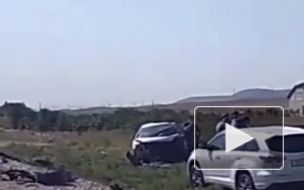 В сети опубликовали видео с места смертельного ДТП в Дагестане