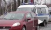На Пулковском шоссе Lexus протаранил поливальную машину