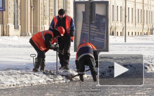 В Петербурге прорвало трубу на углу Маршала Жукова и Петергофского шоссе