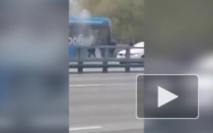 В Москве снова загорелся электробус