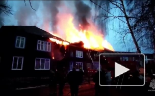 В Рязани ликвидировали пожар в двухэтажном доме