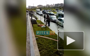 Появилось видео с места происшествия на Мебельной улице
