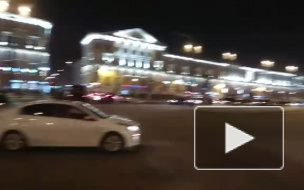 Видео: на Сенной площади ДТП с участием такси