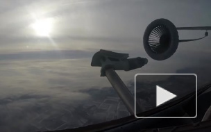 Минобороны опубликовало видео дозаправки в воздухе на скорости 500 км в час