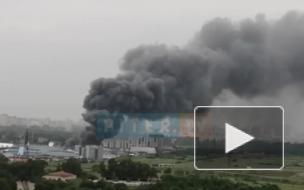 Из-за пожара перекрыли движение по Пискаревскому проспекту от КАД в сторону города