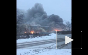 Видео жуткого пожара в Ижевске, есть пострадавшие