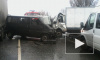 Жуткое видео из Брянска: трассу не поделили четыре габаритных авто