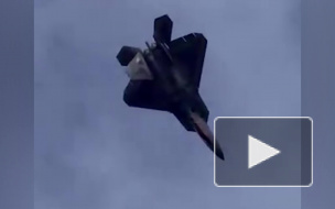 Сверхманевренность F-22 попала на видео