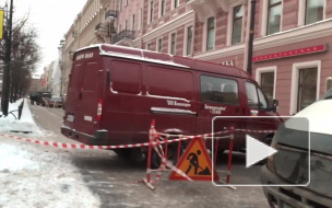 Проспект Чернышевского перекрыт из-за уборки сосулек с крыш зданий