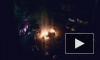 В Петербурге ночью при загадочных обстоятельствах сгорели 4 автомобиля и гараж