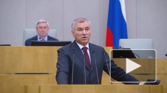 Володин заявил, что эффективная работа президента позволила РФ первой создать вакцину от COVID-19