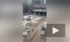 Над спорткомплексом "Олимпийский" в Москве навис чёрный дым