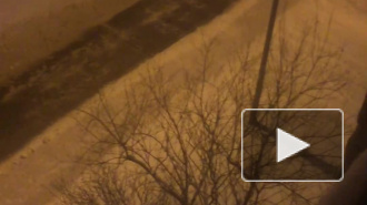 ночная уборка снега - улица Композиторов