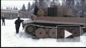 Реплика танка"Тигр I" в движении.The tank "Tiger I" a test drive.