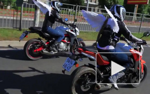 Мотоангелы вернулись домой в Петербург