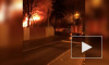 Видео: в Мурино ночью сгорел дом по шоссе Лаврики