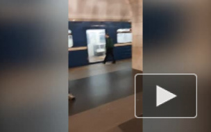 Очевидцы: в вагоне метро метро "Технологический институт" задымилась сумка: пассажиров выгнали на платформу