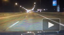 На трассе "Кола" пешеход попал под колеса автомобиля: видео