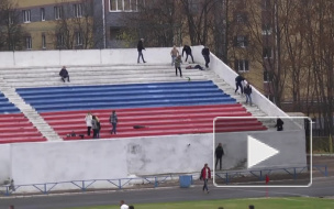 Появилось видео жесткой массовой драки футбольных фанатов в Арзамасе