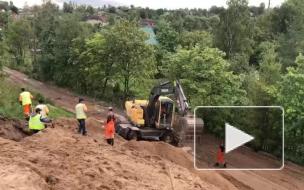 Движение на Красносельском шоссе восстановлено после размыва песка