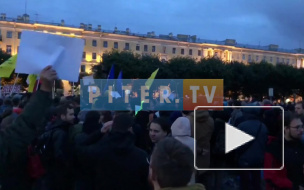 Митинг против фальсификаций на выборах в Петербурге закончился через час 