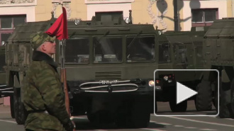 "Искандер" проехался по  Дворцовой.  На  площади  репетировали парад Победы