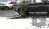 В Екатеринбурге вице-губернатор провалился в яму на дороге