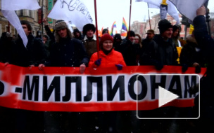 Акция "За честные выборы" в Петербурге - воланчики и оранжевые шарики 