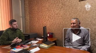 СК опубликовал видео с допроса подозреваемого в убийстве главы дагестанского села Рубас