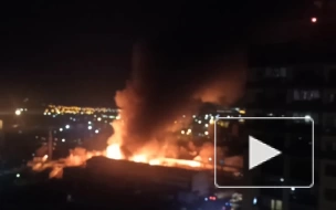 В Воронеже потушили крупный пожар в промышленной зоне