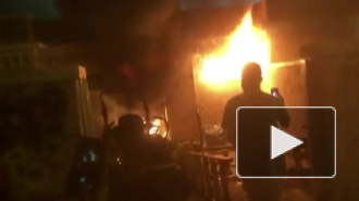 Пожары в столице США попали на видео