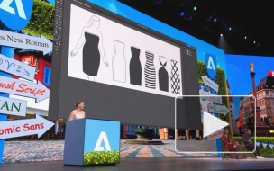 Adobe представила платье, способное менять цвет и принт за счет встроенных дисплеев