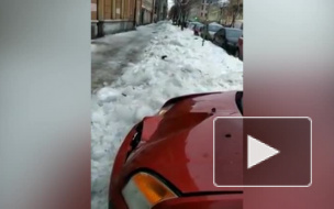 Наледь повредила машину скрипача из Мариинского театра