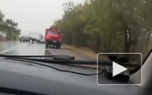 Появилось видео с места смертельной аварии в Саратовской области, в которой погибли 5 человек